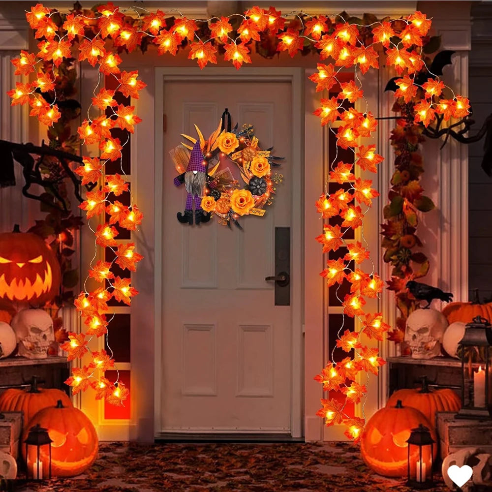 Guirnalda de Luces LED Otoñal para Halloween